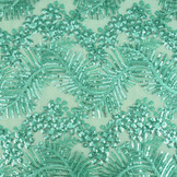 Mesh Embroidered Sequins Lizanne Light Sea Green