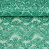 Mesh Embroidered Sequins Lizanne Light Sea Green