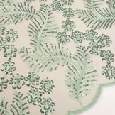 Mesh Embroidered Sequins Lizanne Light Old Green