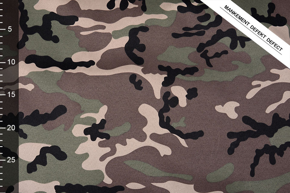 Army Polyester Cotton Brown Green