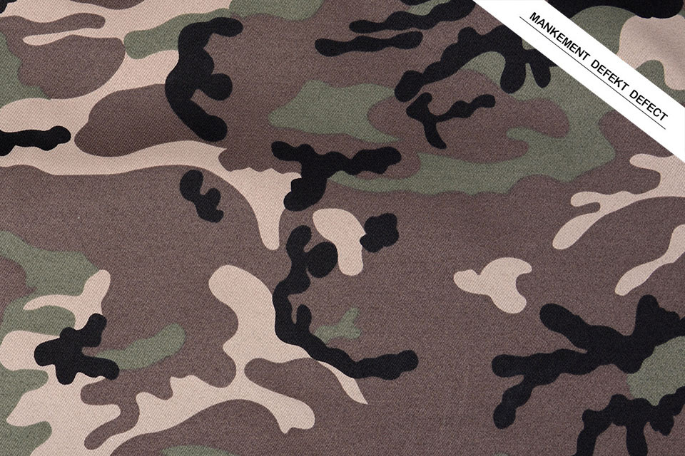 Army Polyester Cotton Brown Green