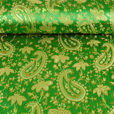 Brokaat Paisley Fantasy Groen