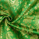 Brokaat Paisley Fantasy Groen