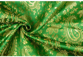 Brocade Paisley Fantasy Green