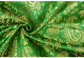 Brokaat Paisley Fantasy Groen
