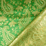 Brocade Paisley Fantasy Green
