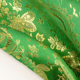 Brokaat Paisley Fantasy Groen