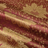 Brokaat Bloemen Levani Bordeaux