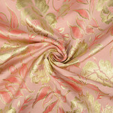 Brocade Flowers Ramira Pink-Gold