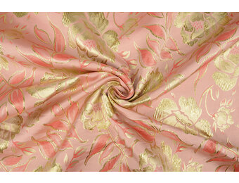 Brokat Blumen Ramira Rosa-Gold