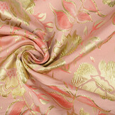 Brocade Flowers Ramira Pink-Gold