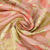 Brocade Flowers Ramira Pink-Gold