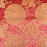 Brocade Flowers Dahlia Wine Red