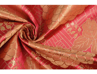 Brokaat Bloemen Dahlia Wijnrood