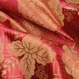 Brokat Blumen Dahlia Weinrot