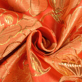 Brokaat Bloemen Dhara Rood