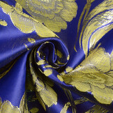 Brocade Flowers Evadne Royal Blue
