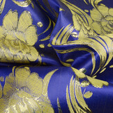 Brocade Flowers Evadne Royal Blue