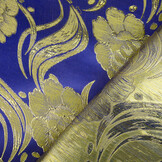Brocade Flowers Evadne Royal Blue