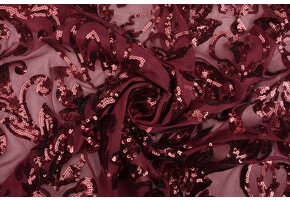 Pailletten auf Netz Roxy Bordeaux