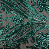 Pailletten auf Netz Madelon Petrol