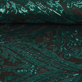 Sequins on Mesh Madelon Petrol