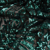 Sequins on Mesh Madelon Petrol