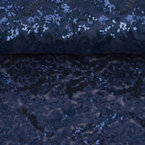 Sequins on Mesh Lilia Navy Blue