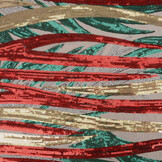 Sequins on Tulle Yeli Red