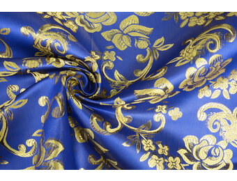Brocade Flowers Sabeau Royal Blue