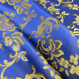 Brocade Flowers Sabeau Royal Blue