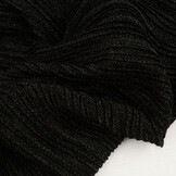 Lurex Pleated Fold Black