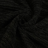 Lurex Plissée Falte Schwarz