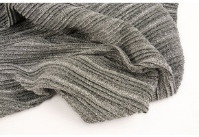 Lurex Plissée Falte Silber