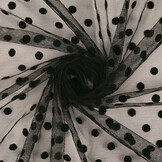 Fine Tulle Dots Medium Black
