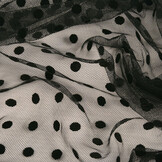 Fine Tulle Dots Medium Black