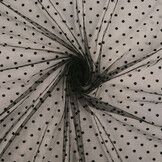 Fine Tulle Dots Small Black