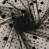 Fine Tulle Dots Mix Black