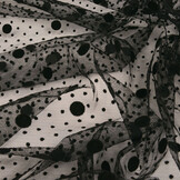 Fine Tulle Dots Mix Black