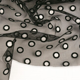 Fijne Tule Okiri Zwart-Zilver