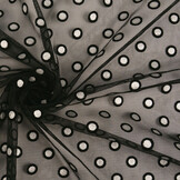 Fijne Tule Okiri Zwart-Zilver