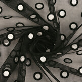 Fine Tulle Okiri Black-Silver