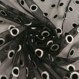 Fine Tulle Okiri Silver-Black