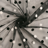 Fine Tulle Circulo Silver-Black