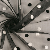 Fine Tulle Circulo Silver-Black