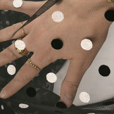 Fine Tulle Circulo Silver-Black