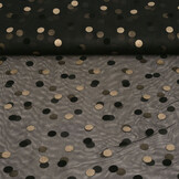 Feiner Tüll Circulo Gold-Schwarz