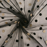 Fine Tulle Circulo Gold-Black