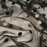 Feiner Tüll Circulo Gold-Schwarz