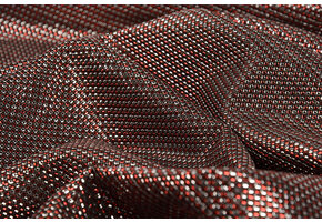 Lurex Two-Tone Rot-Silber